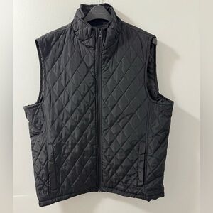Tahari zip up quilted outer vest
